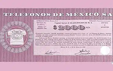 Acciones Telmex color rosa – guía de identificación